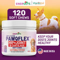 Enervets PawQFlex Dog Hip and Joint Supplement Chicken Flavoured Dog Treats -120 Soft Chews