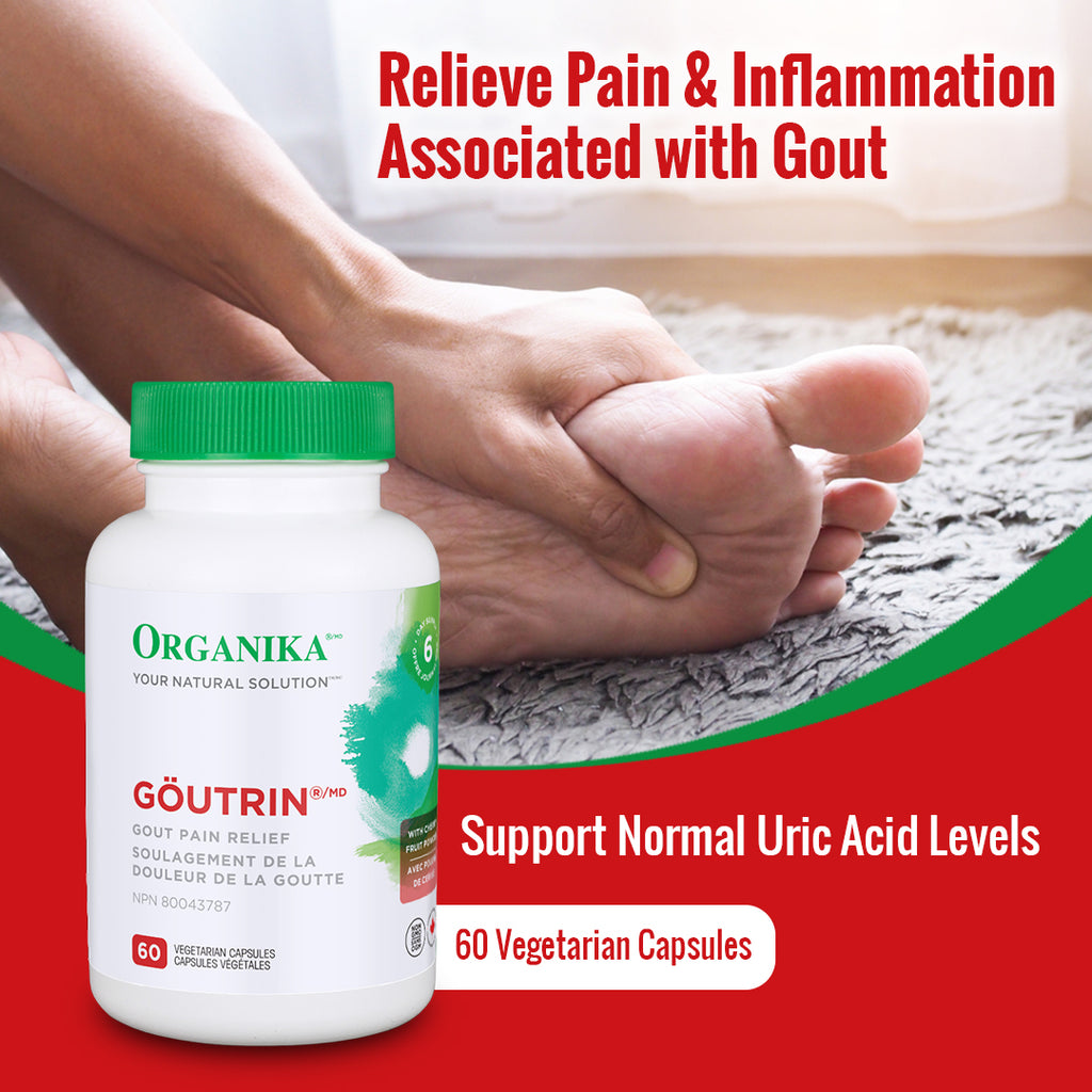 Organika Goutrin Gout Control Supplement – 60 Vegetarian Capsules