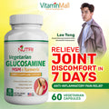 Nutri Botanics Vegetarian Glucosamine MSM Turmeric for Joint & Knee Pain Relief - 60 Capsules