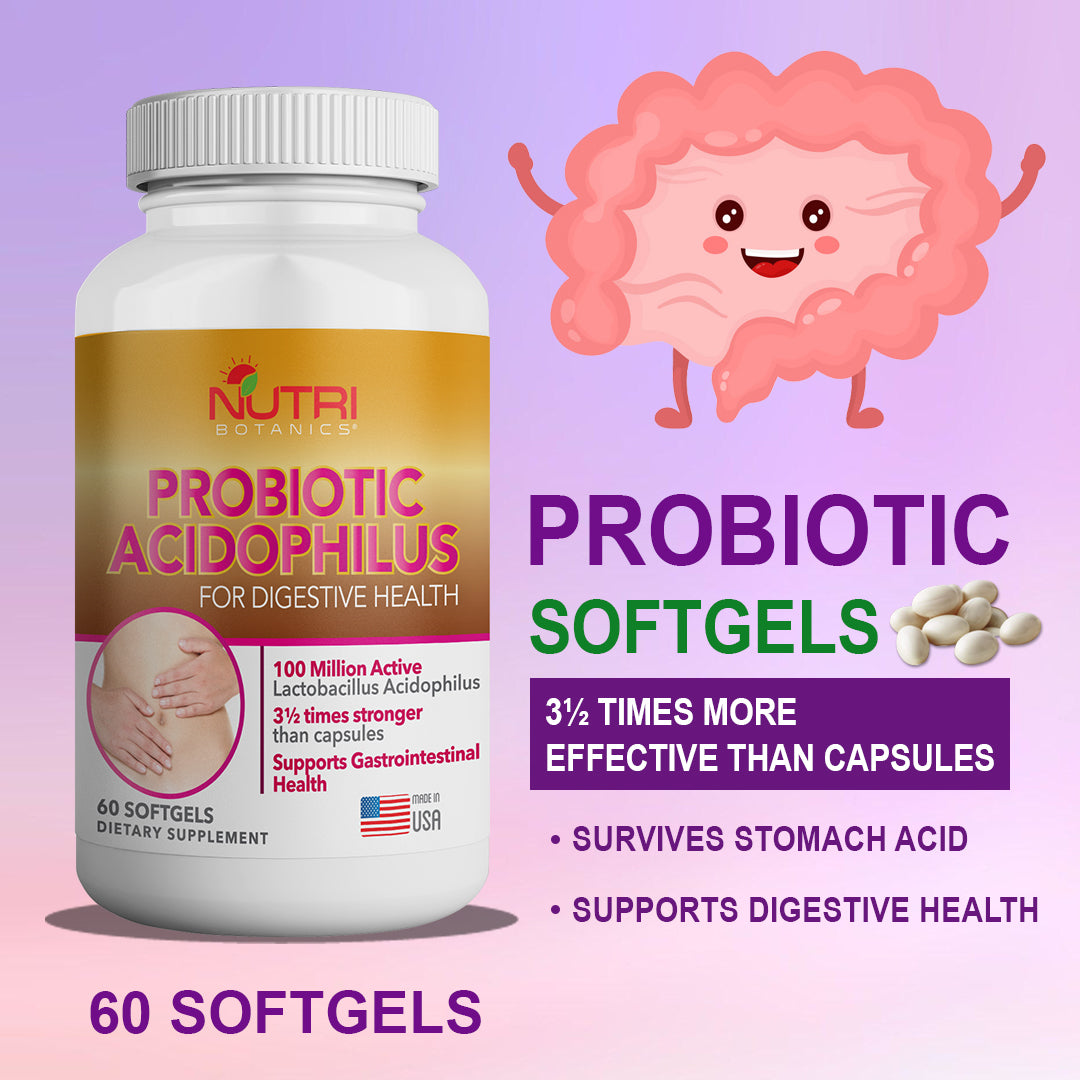 Nutri Botanics Probiotics Acidophilus Softgel - 60 Softgels