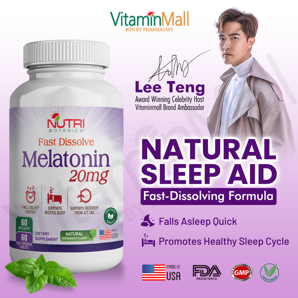 Nutri Botanics Fast Dissolve Melatonin - 20mg