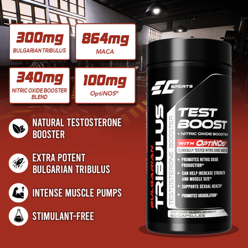 EC Sports Testosterone Booster Supplement for Men - 60's