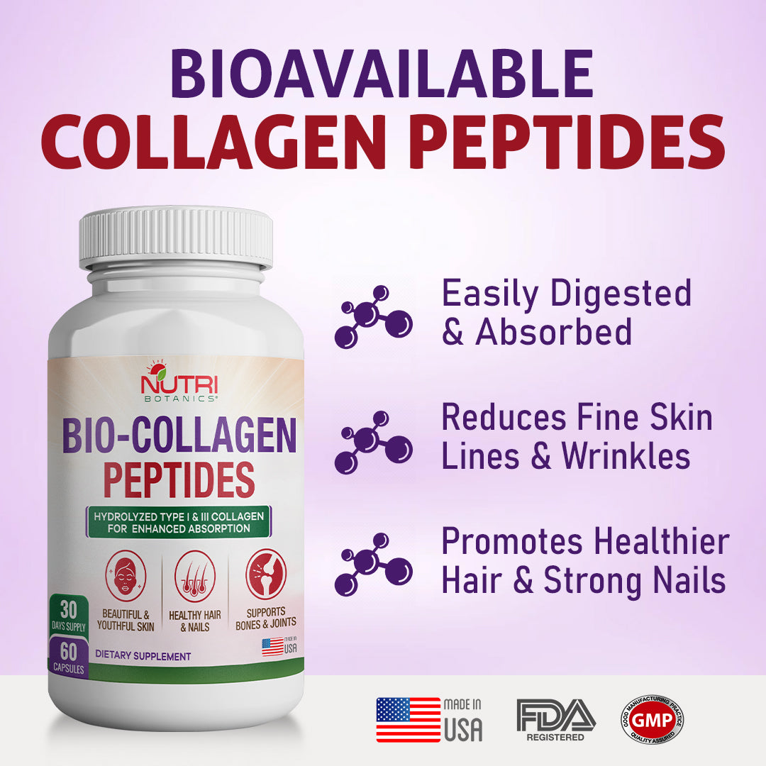 Nutri Botanics Bio Collagen Peptides – 60 Capsules