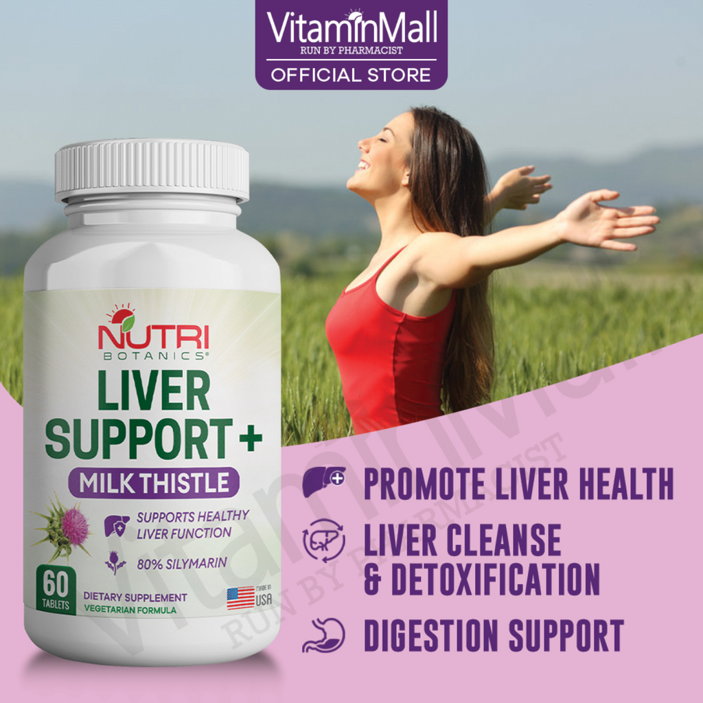 Nutri Botanics Liver Support with Milk Thistle & Silymarin Extract