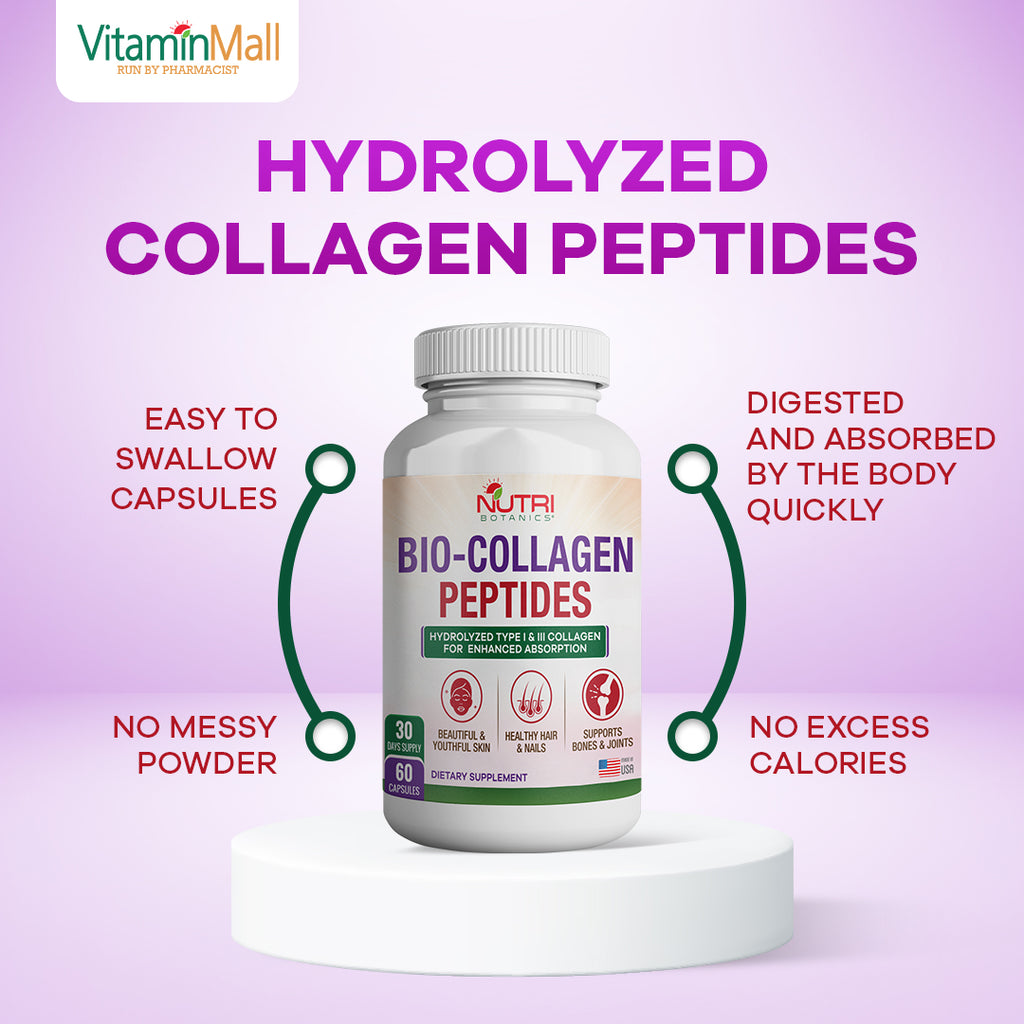 Nutri Botanics Bio Collagen Peptides – 60 Capsules