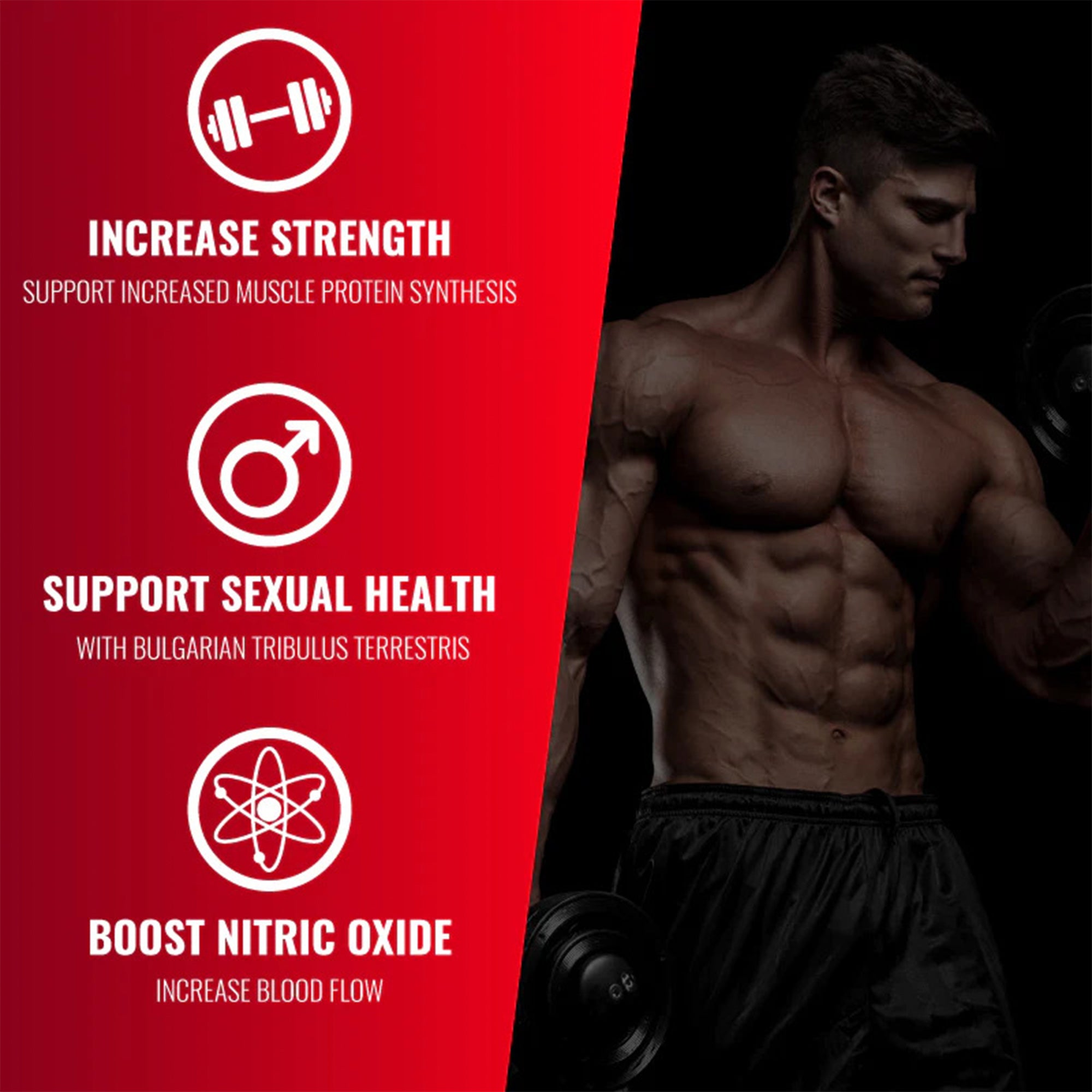 EC Sports Testosterone Booster Supplement for Men - 60's