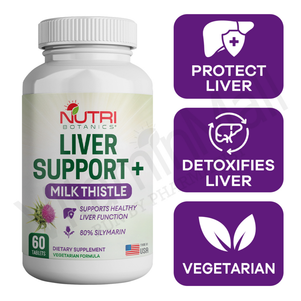 Nutri Botanics Liver Support with Milk Thistle & Silymarin Extract