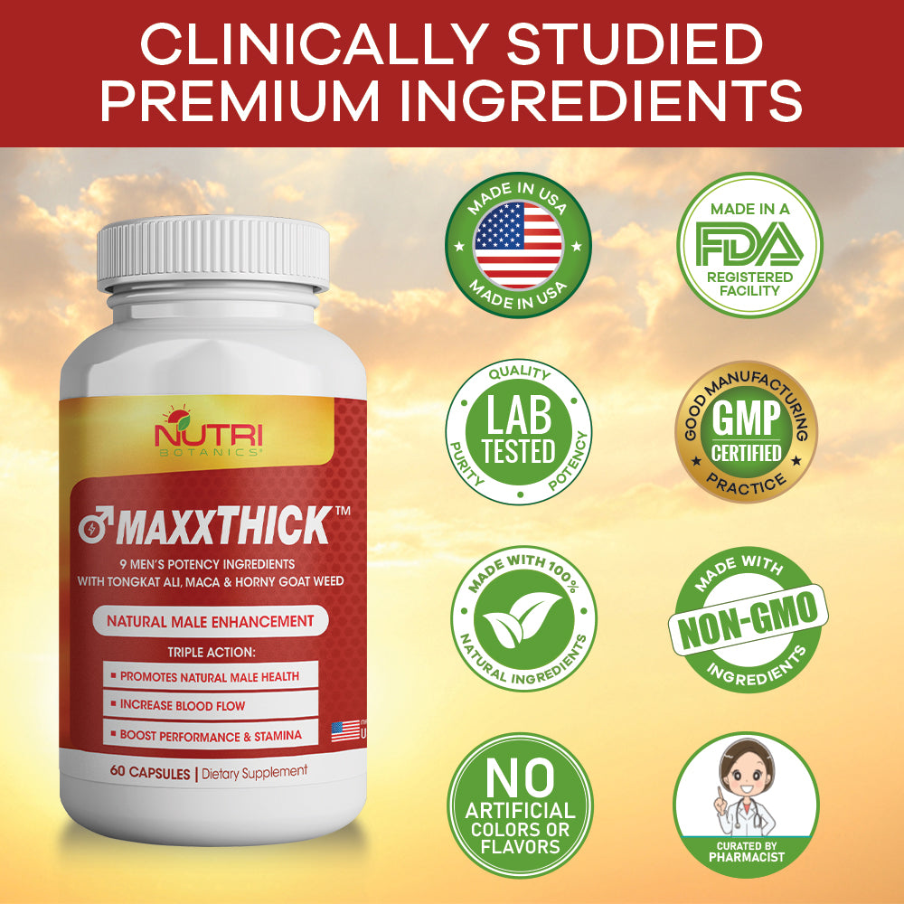 MAXXTHICK Male Enhancement Pill for Men - 60 Capsules