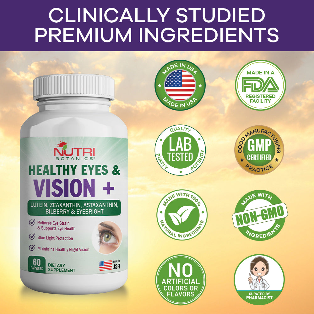 Nutri Botanics Healthy Eye & Vision+ - 60 Capsules