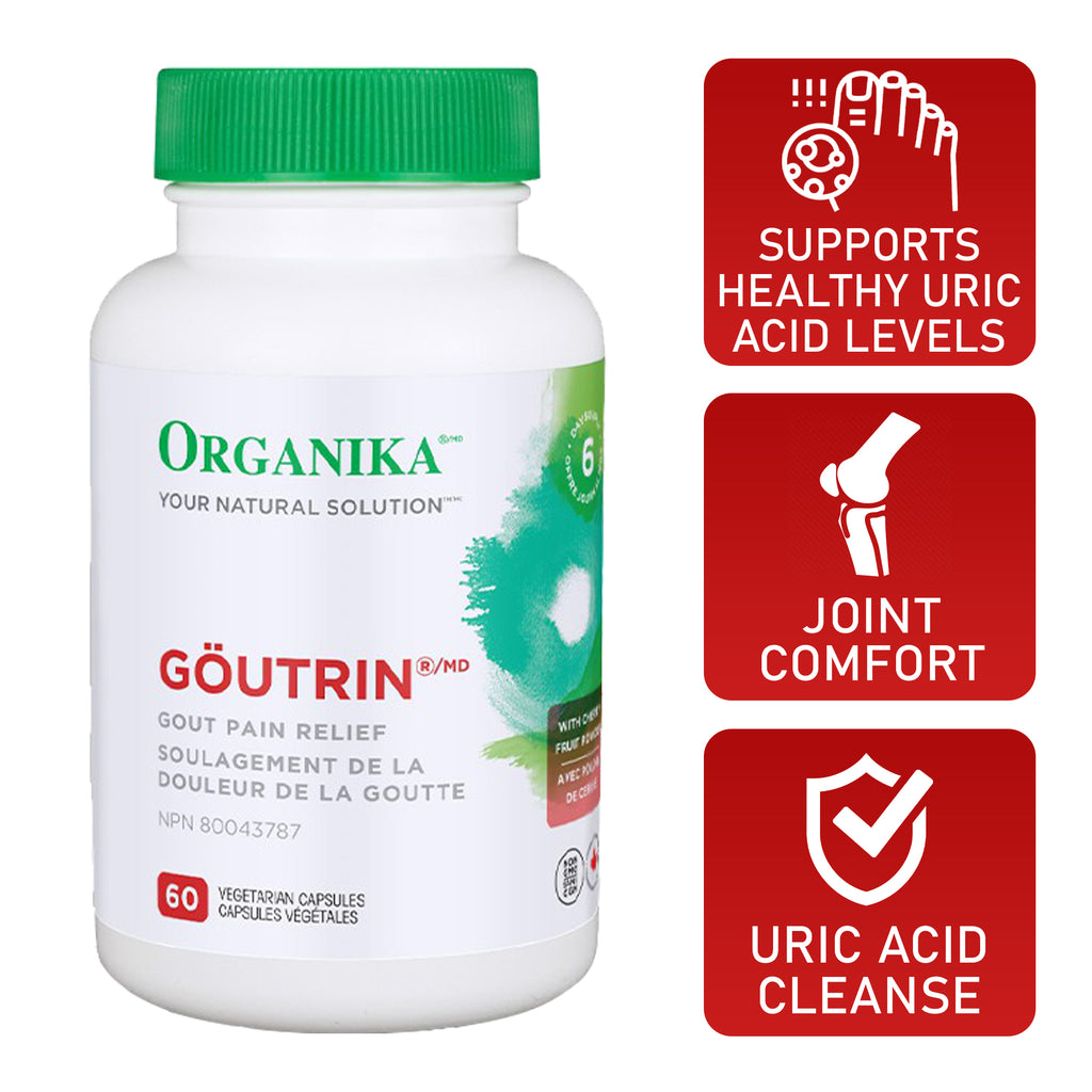Organika Goutrin Gout Control Supplement – 60 Vegetarian Capsules