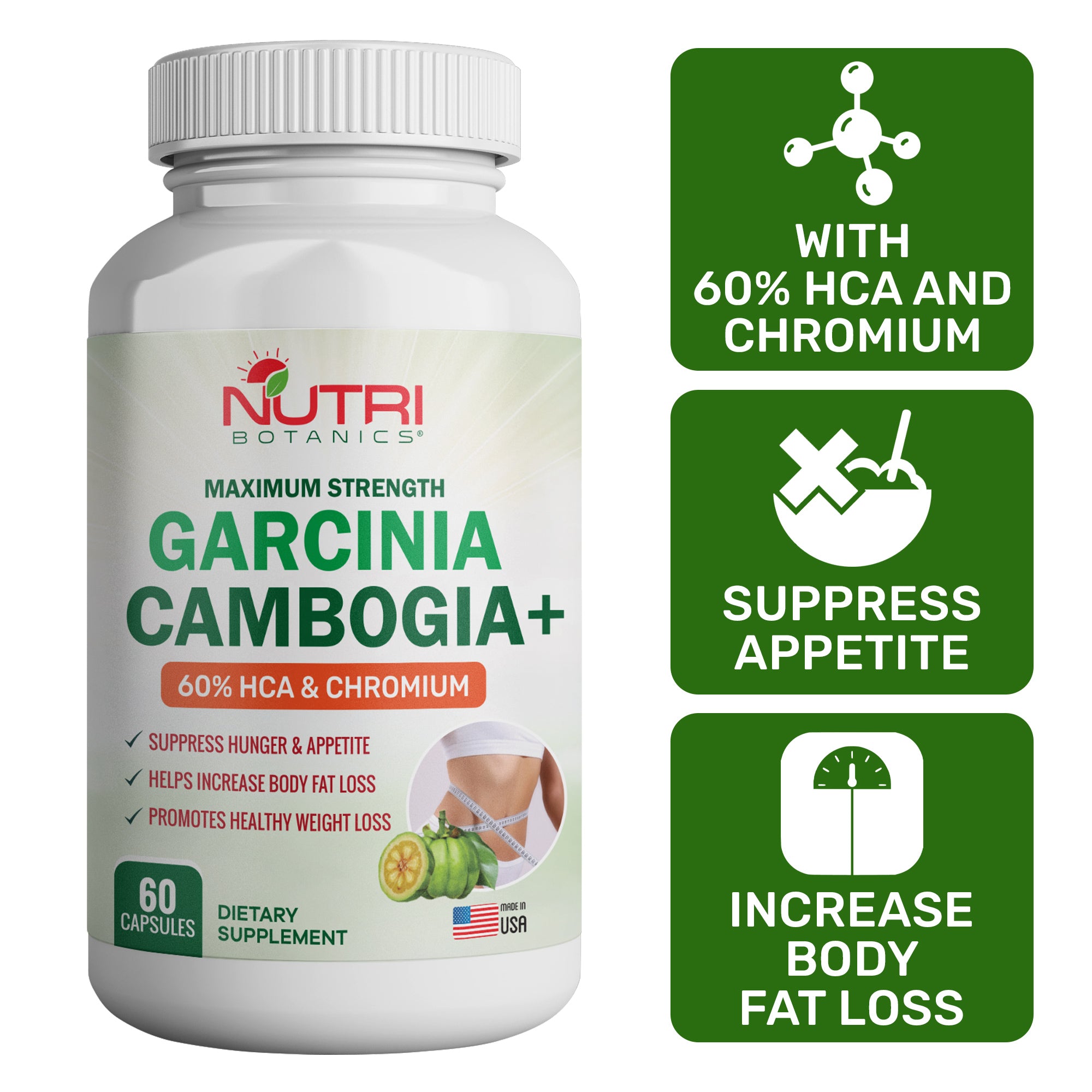 Nutri Botanics Maximum Strength Garcinia Cambogia +  - 60 Capsules