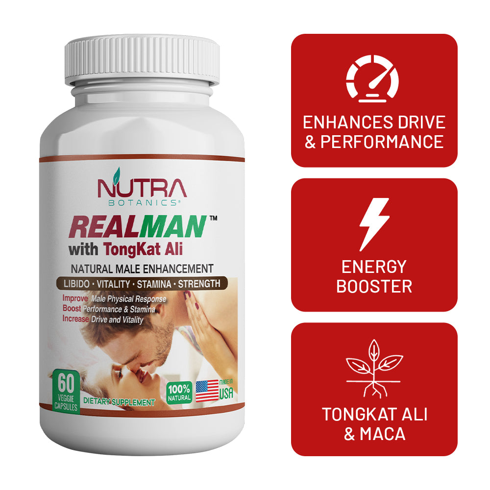 Nutra Botanics Realman with TongKat Ali - 60 Capsules