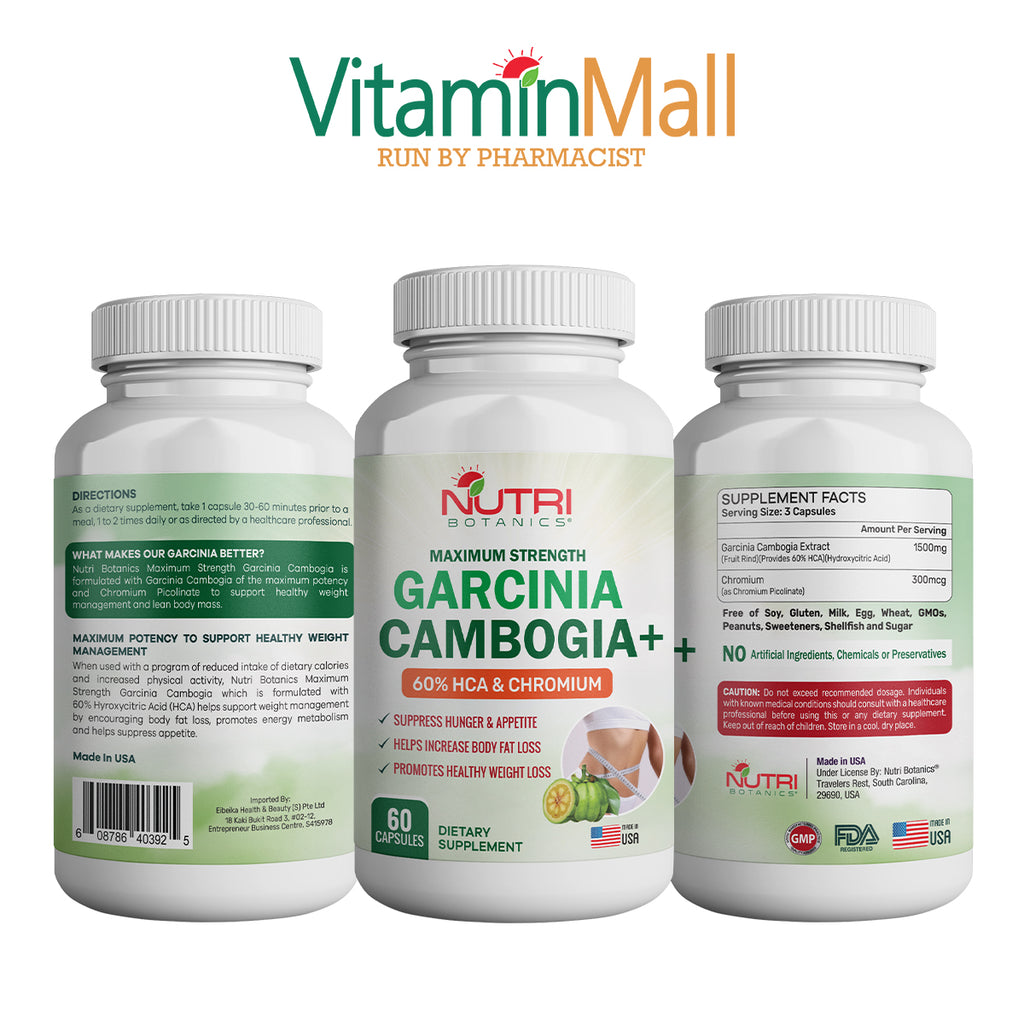 Nutri Botanics Maximum Strength Garcinia Cambogia +  - 60 Capsules