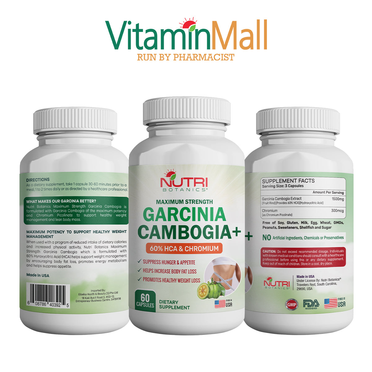 Nutri Botanics Maximum Strength Garcinia Cambogia +  - 60 Capsules
