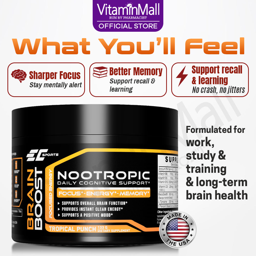 EC Sports Neuro+ Brain Boost - 130g