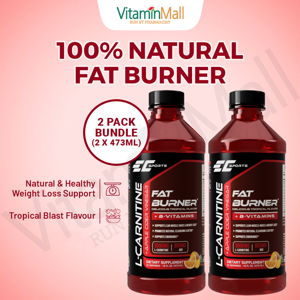 EC Sports Liquid L Carnitine + Apple Cider Vinegar - 473ml