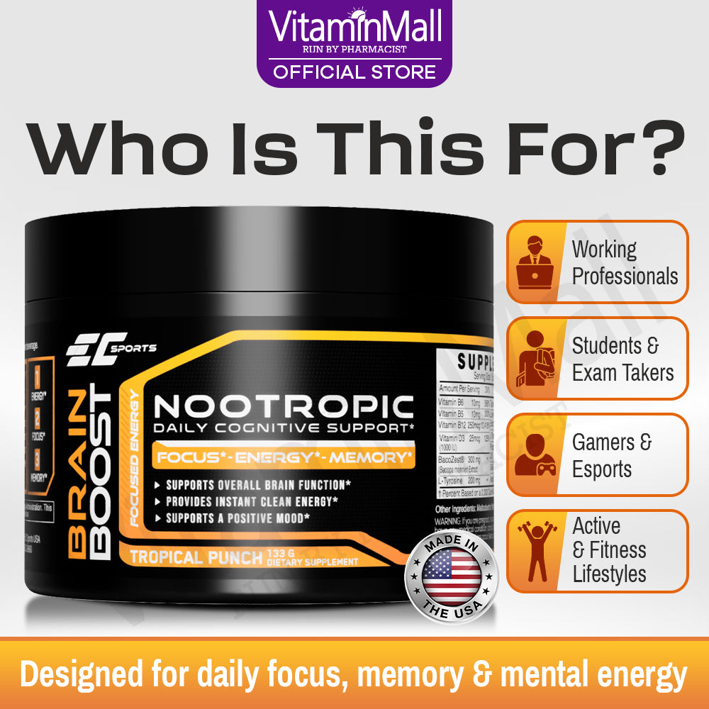 EC Sports Neuro+ Brain Boost - 130g
