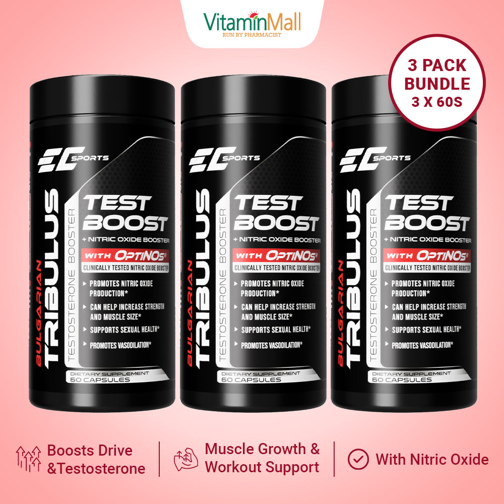 EC Sports Testosterone Booster Supplement for Men - 60's