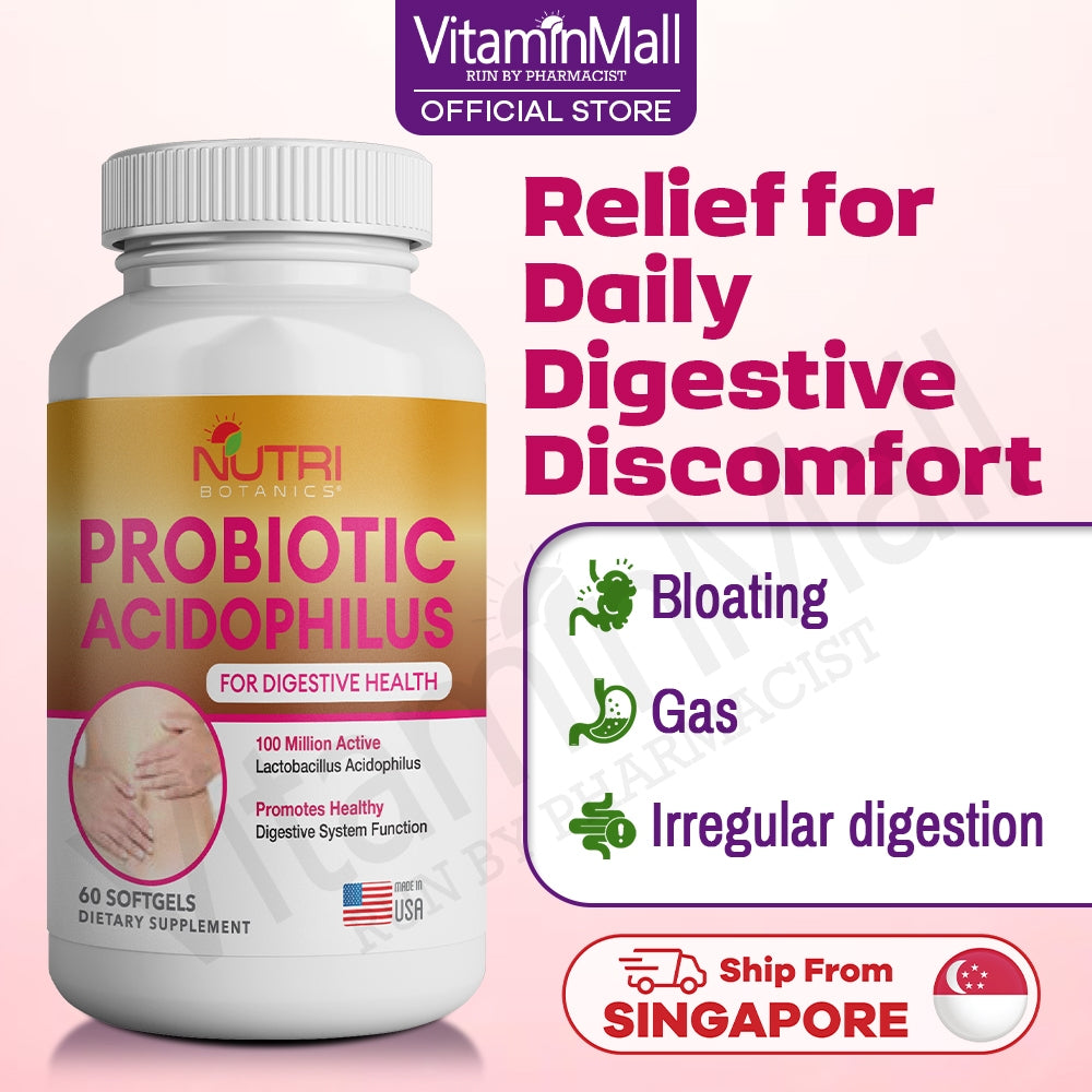 Nutri Botanics Probiotics Acidophilus Softgel - 60 Softgels