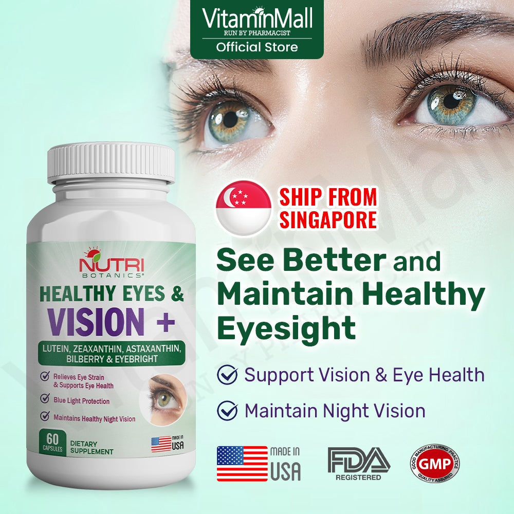 Nutri Botanics Healthy Eye & Vision+ - 60 Capsules