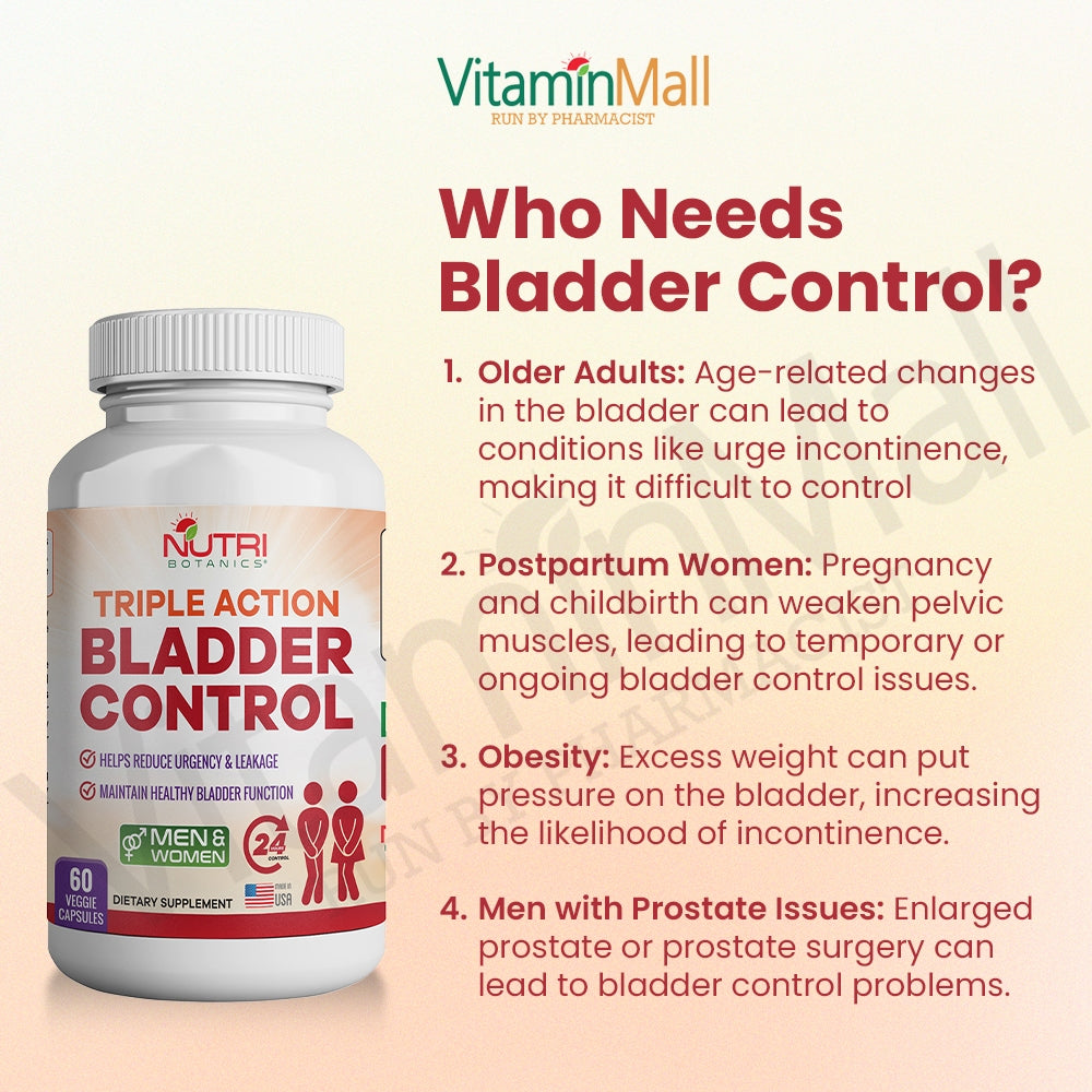 Nutri Botanics Bladder Control – 60 Capsules