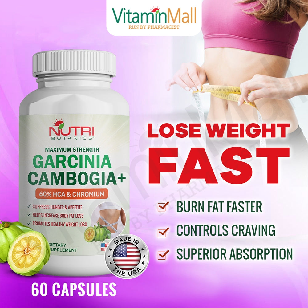 Nutri Botanics Maximum Strength Garcinia Cambogia +  - 60 Capsules