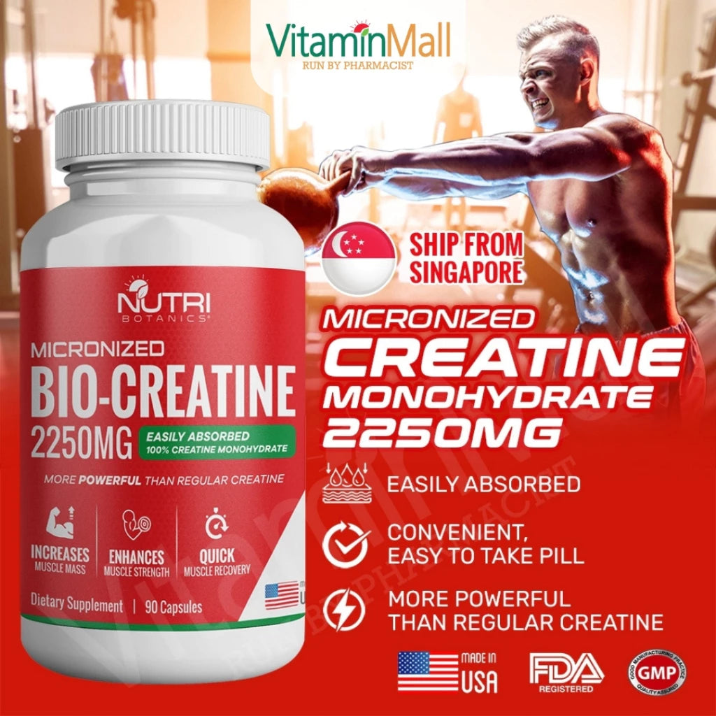 Nutri Botanics Bio Creatine Monohydrate - 2250mg
