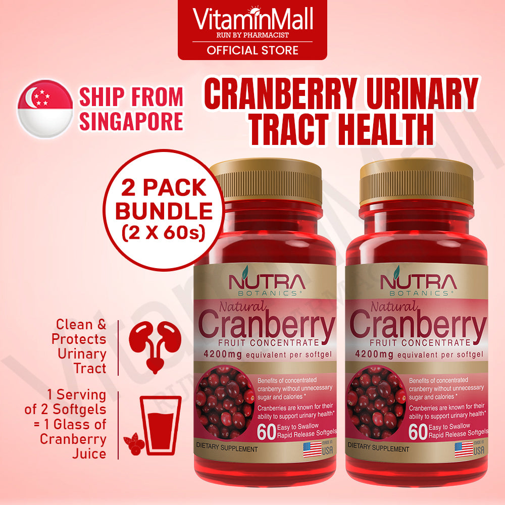 Nutra Botanics Cranberry Fruit Concentrate - 60 Softgel