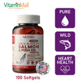 Nutra Botanics Wild Alaskan Omega 3 Salmon Fish Oil - 1000mg