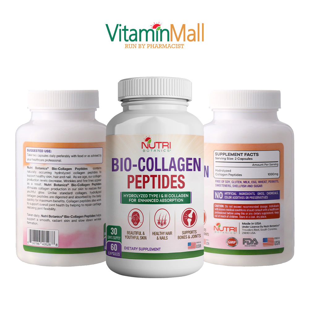 Nutri Botanics Bio Collagen Peptides – 60 Capsules