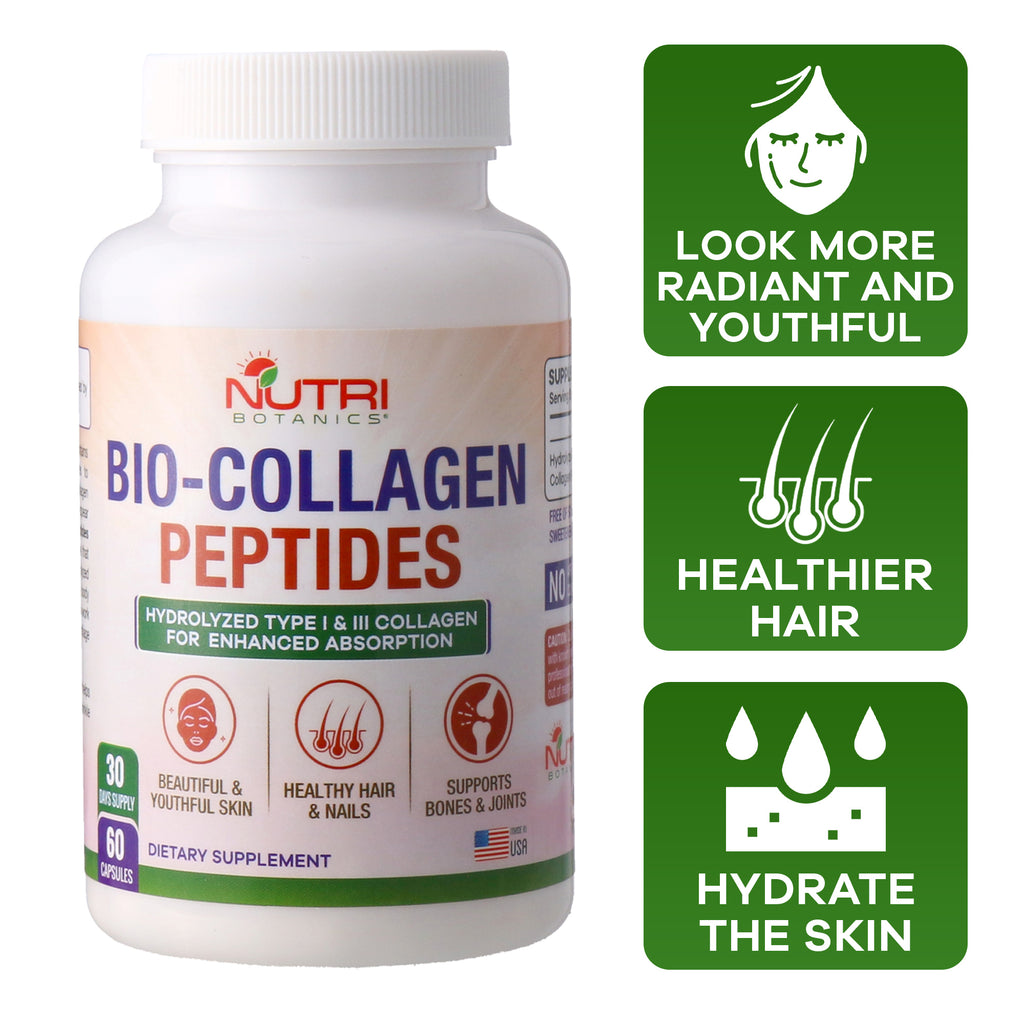 Nutri Botanics Bio Collagen Peptides – 60 Capsules