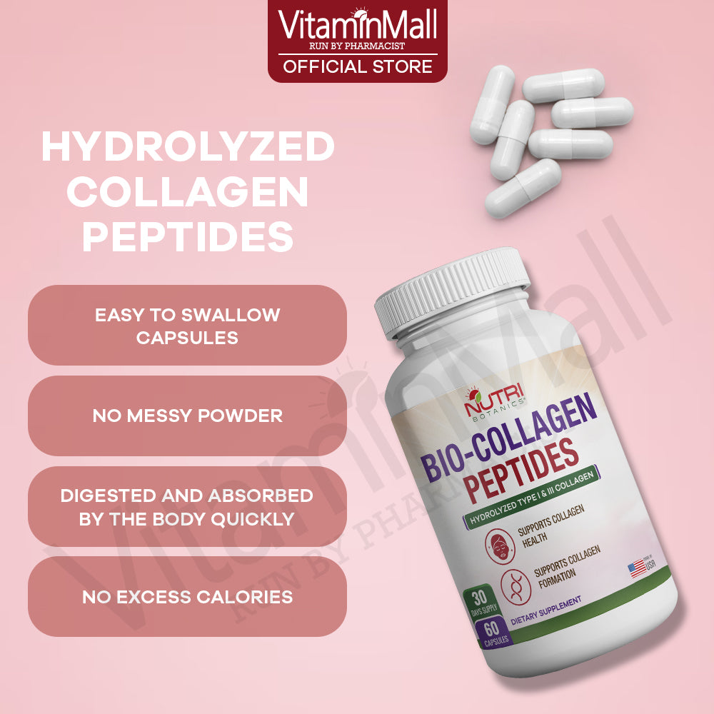 Nutri Botanics Bio Collagen Peptides – 60 Capsules