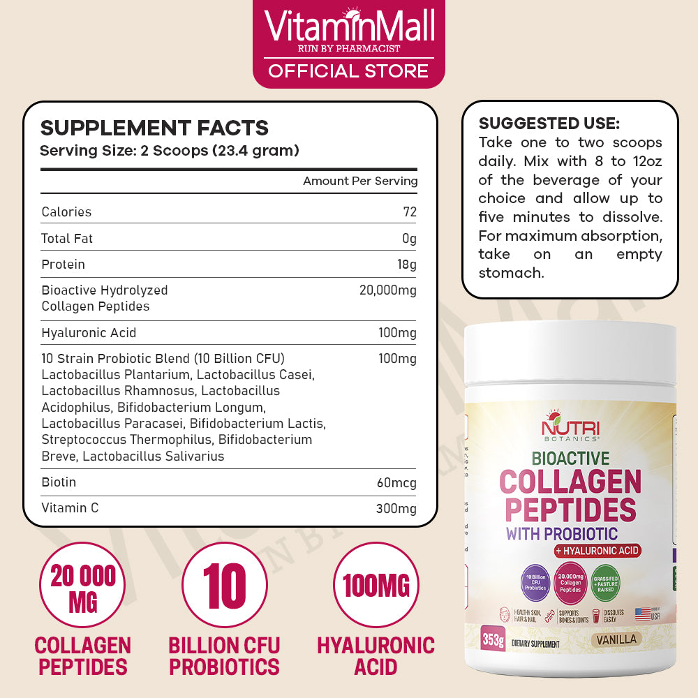 Nutri Botanics Vanilla Collagen