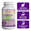 Nutri Botanics Colon Detox & Cleanser with Probiotics for Weight Loss – 60 Detox Capsules