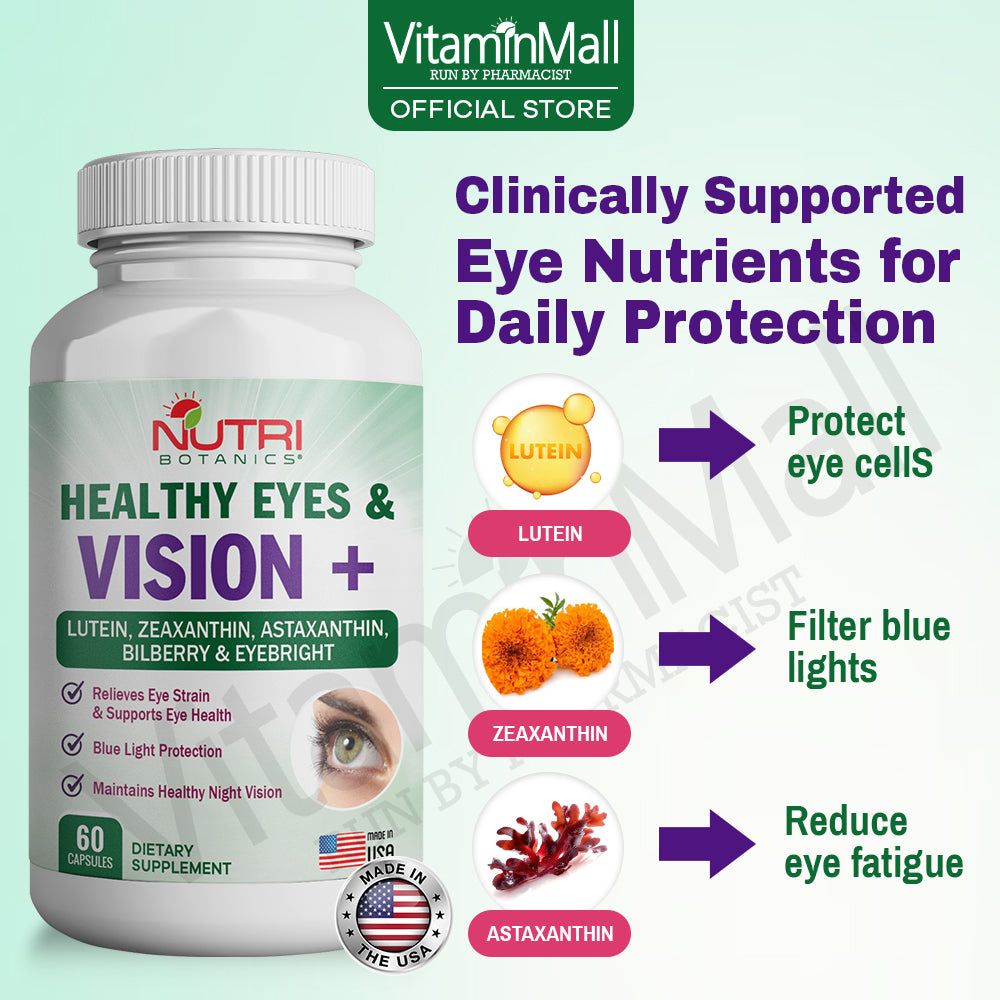 Nutri Botanics Healthy Eye & Vision+ - 60 Capsules