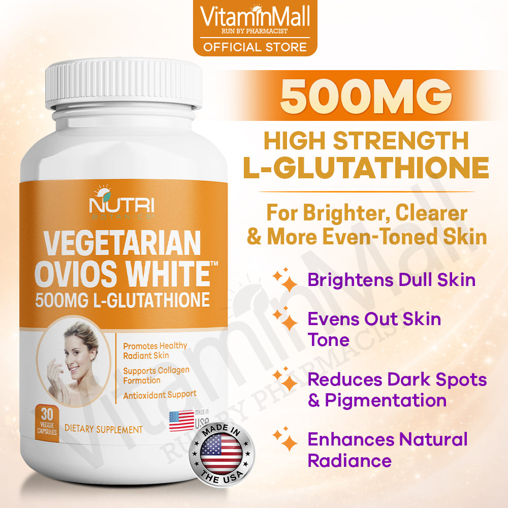 Vegetarian Ovios White L-Glutathione Whitening Supplement  - 30's