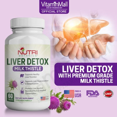 Nutri Botanics Liver Support with Milk Thistle & Silymarin Extract