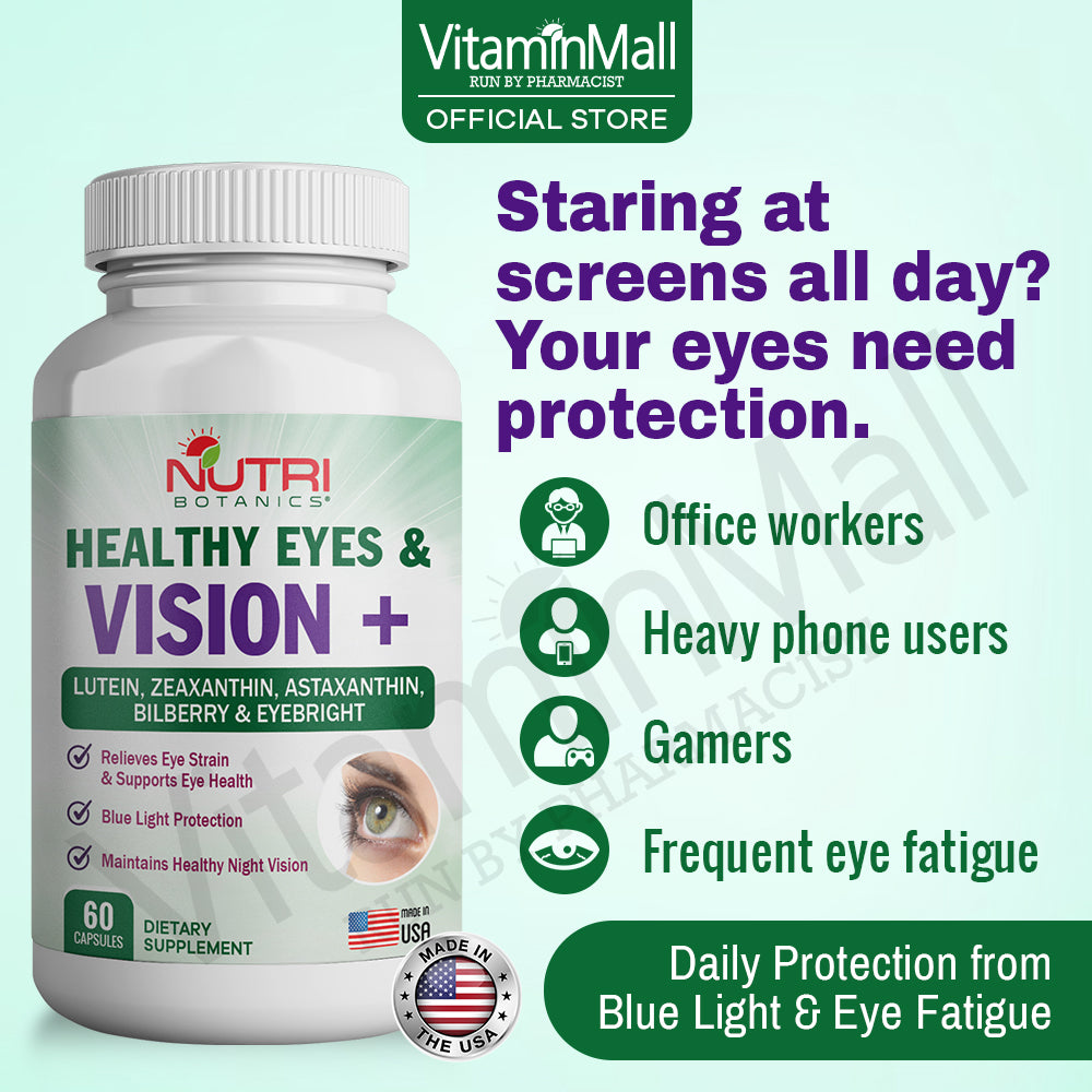 Nutri Botanics Healthy Eye & Vision+ - 60 Capsules