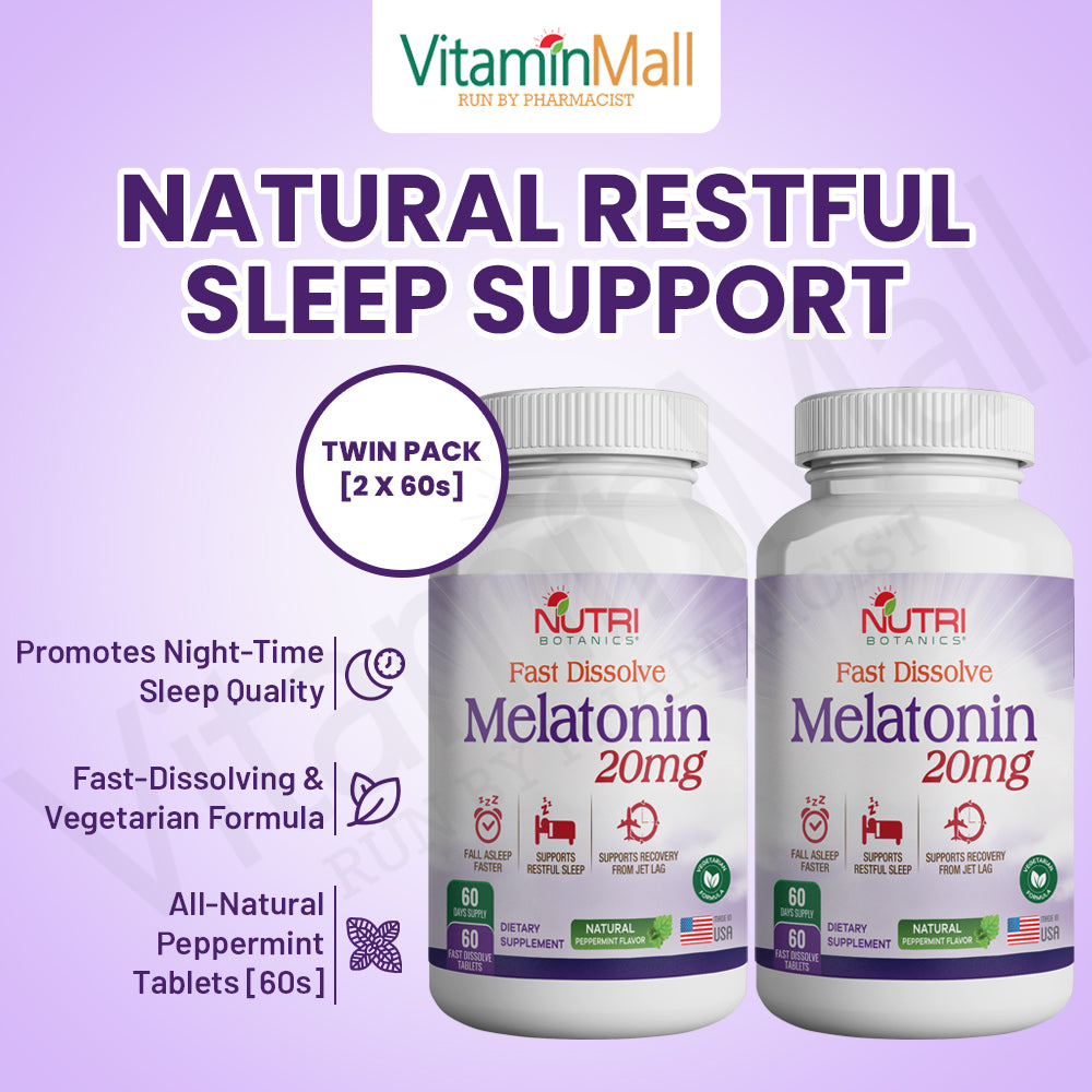 Nutri Botanics Fast Dissolve Melatonin - 20mg