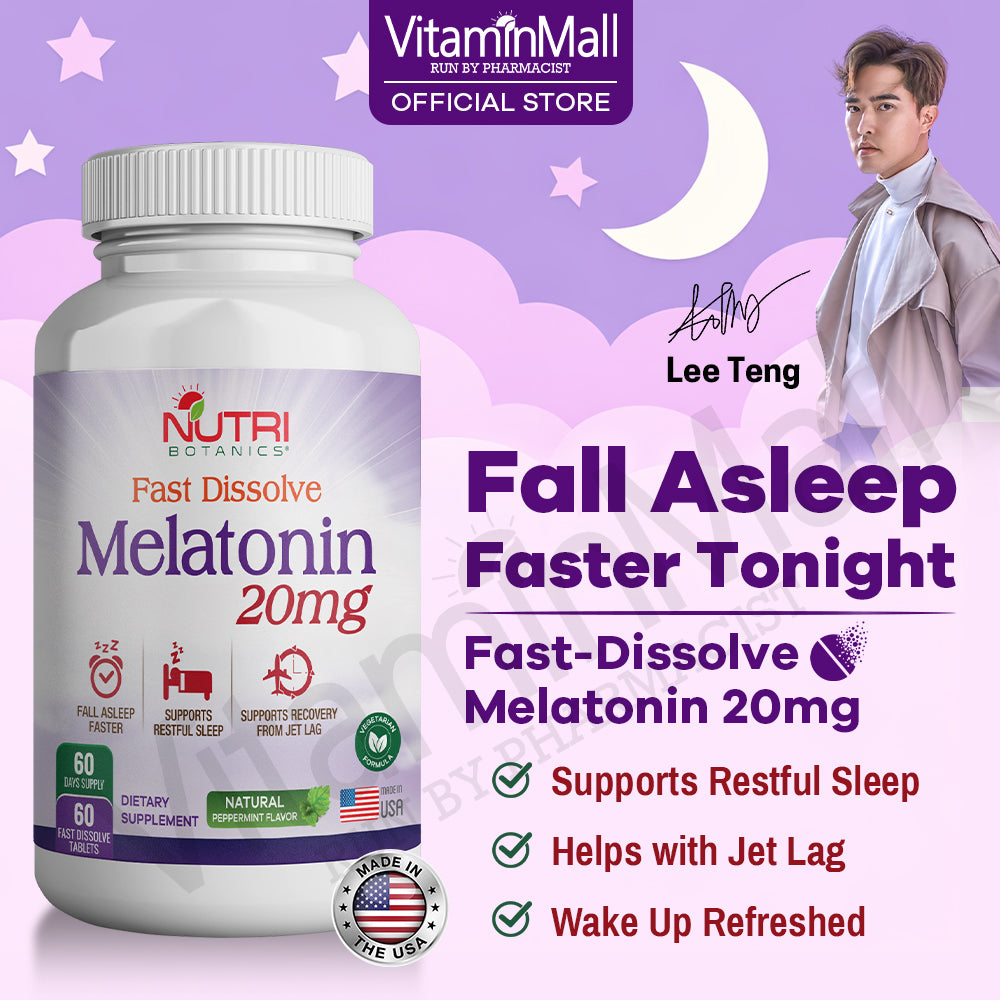 Nutri Botanics Fast Dissolve Melatonin - 20mg