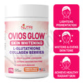 Ovios Glow Skin Whitening Collagen Glutathione Supplement - Skin Brightening 1000mg L Glutathione with Berries - 279g
