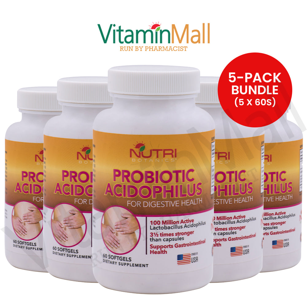 Nutri Botanics Probiotics Acidophilus Softgel - 60 Softgels