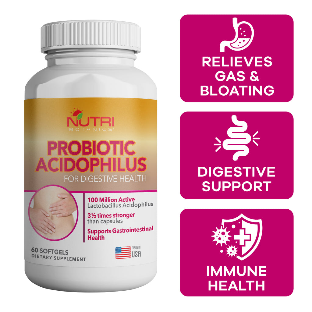 Nutri Botanics Probiotics Acidophilus Softgel - 60 Softgels