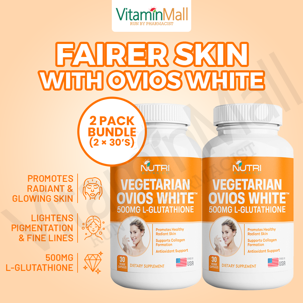 Vegetarian Ovios White L-Glutathione Whitening Supplement  - 30's
