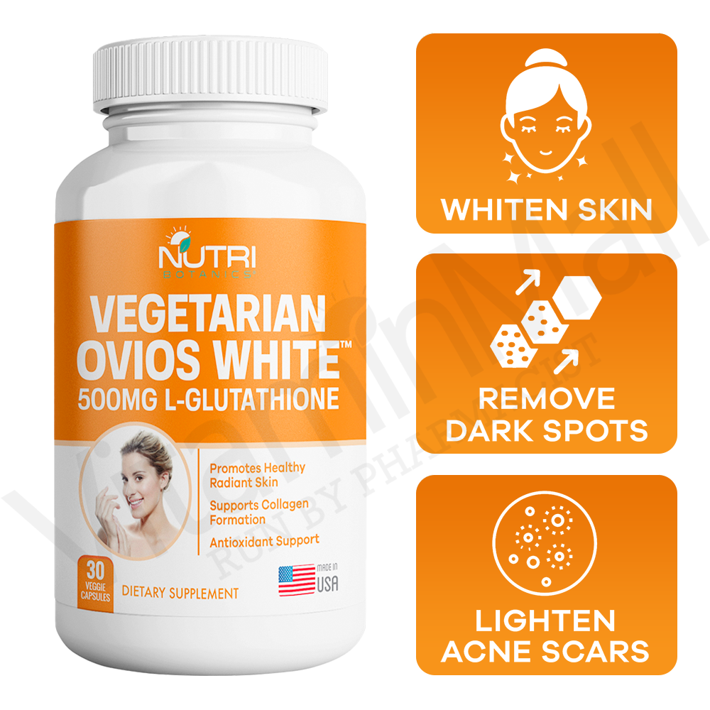 Vegetarian Ovios White L-Glutathione Whitening Supplement  - 30's