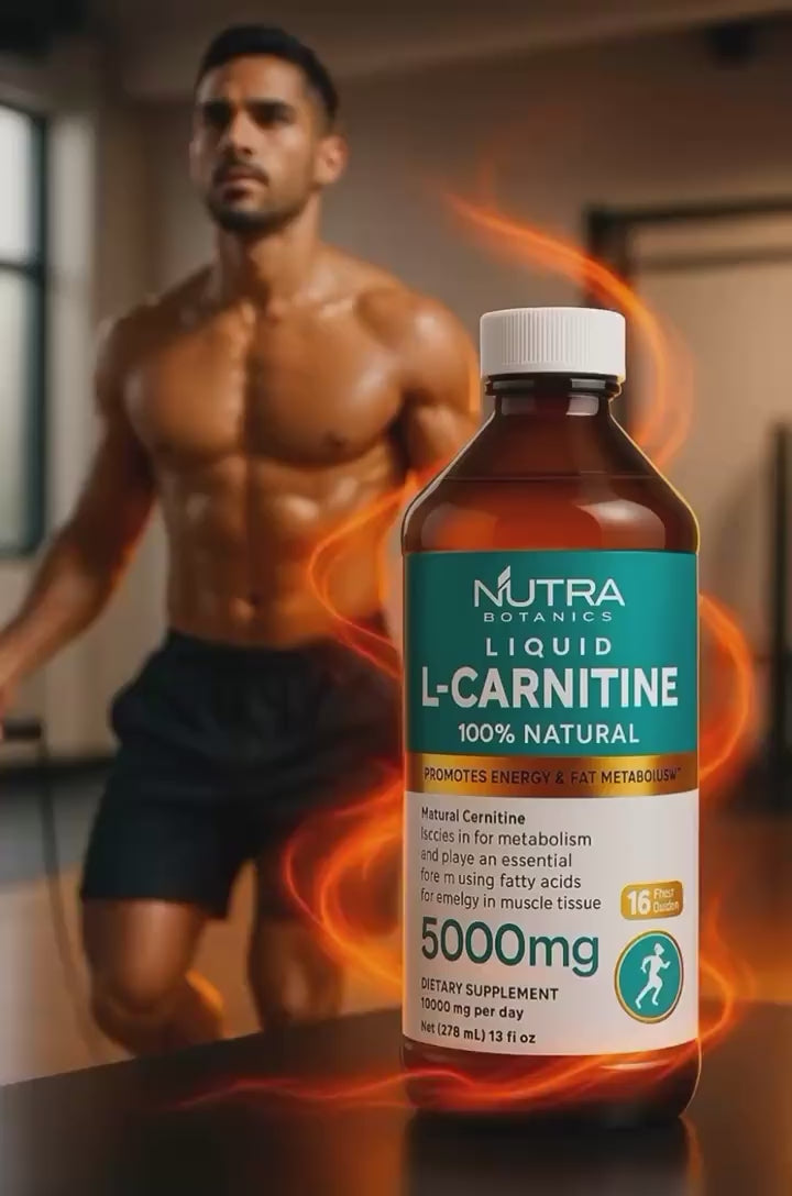 Nutra Botanics Liquid L-Carnitine 5000mg - Liquid Fat Burner - 473ml