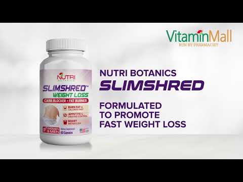 Nutri Botanics SlimShred Weight Loss Supplement – 60 Capsules