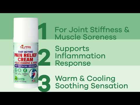 Nutri Botanics Pain Relief Cream with Glucosamine & MSM – 100ml