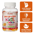 Nutri Botanics Vegetarian Kids Omega + DHA Gummies with Vitamin C – 60 Gummies